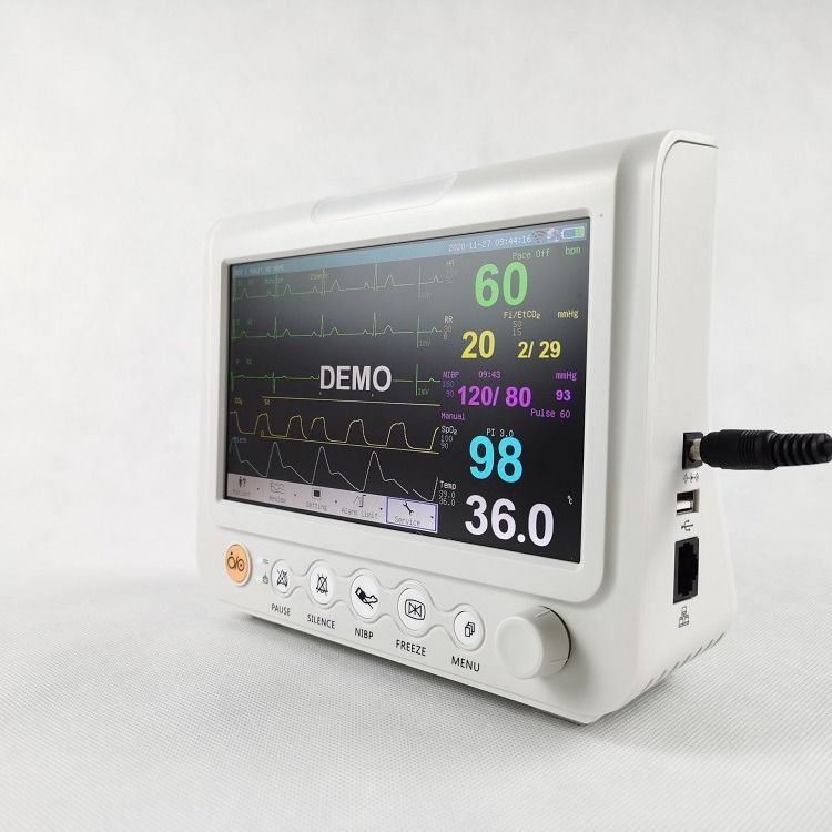 Monitoreo de signos vitales de 7 pulgadas de larga duración Monitoreo multiparámetro Monitoreo de signos vitales veterinario
