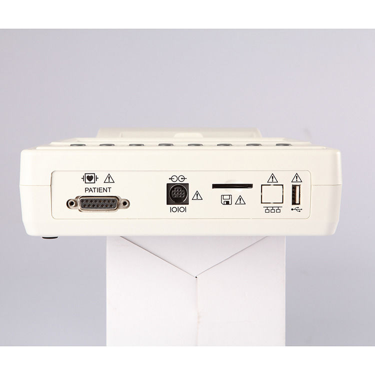 Máquina portátil de ECG de metal para electrocardiogramas de 12 canales Máquina de ECG CE para hospitales médicos Máquina de ECG ISO