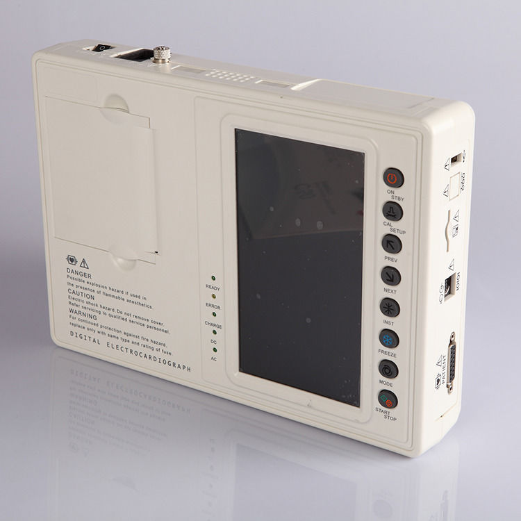 Máquina de ECG de metal Máquina de ECG digital de 3 canales 12 conductores Máquina de ECG electrocardiógrafo Máquina de ECG