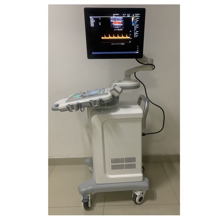 China Carro Digital Color Doppler Ultrasonido Médico Máquina de Ultrasonido Ultrasonido Hospital Exterior