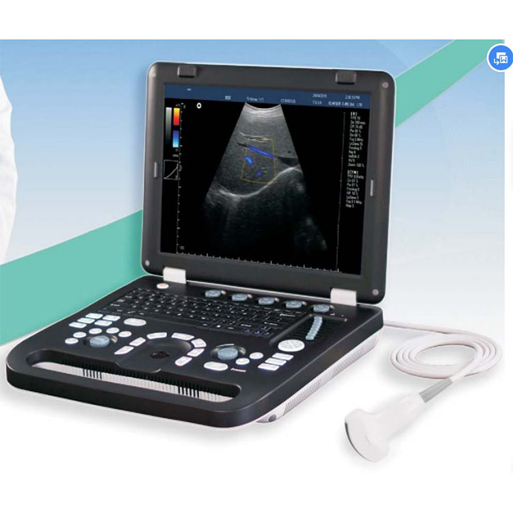 Máquina de ultrasonido de ecocardiografía Doppler color portátil garantizada al 100%