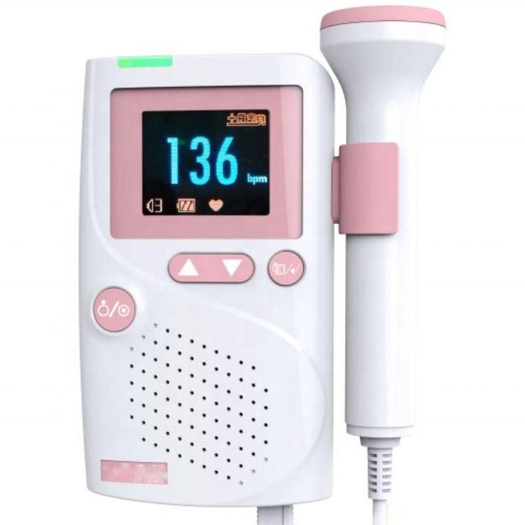 Cardiología CE Certificado Precio al por mayor Ultrasonido Monitor de Frecuencia Cardíaca del Bebé Doppler Fetal Detector Doppler Cardíaco