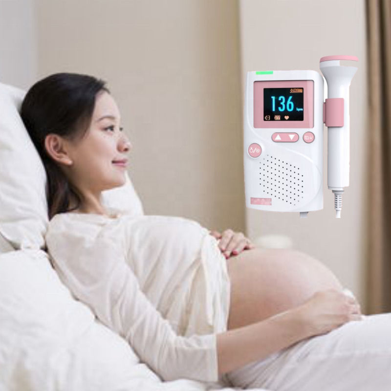 Cardiología CE Certificado Precio al por mayor Ultrasonido Monitor de Frecuencia Cardíaca del Bebé Doppler Fetal Detector Doppler Cardíaco