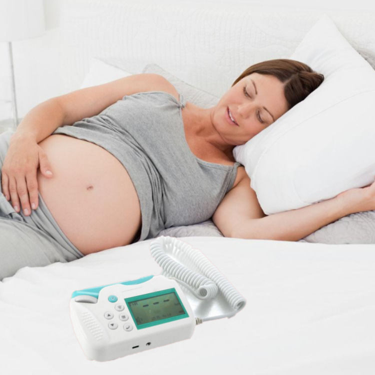 Cardiología CE Fabricante Ultrasonido Portátil Corazón de Bebé Precio Mayorista Monitoreo de Frecuencia Cardíaca Fetal Prenatal Doppler Fetal