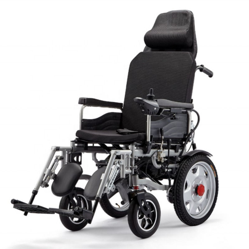 Control Remoto de Silla de Ruedas Eléctrica Deshabilitada Ligera Precio Barato Silla de Ruedas Eléctrica Plegable Para Discapacitados de 140 kg