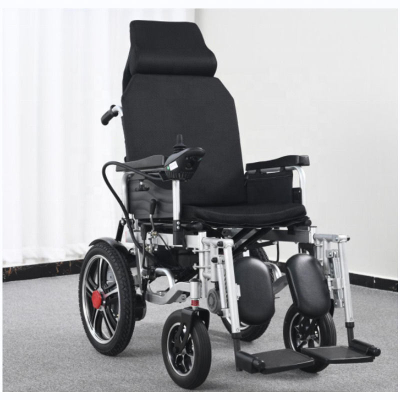 Control Remoto de Silla de Ruedas Eléctrica Deshabilitada Ligera Precio Barato Silla de Ruedas Eléctrica Plegable Para Discapacitados de 140 kg