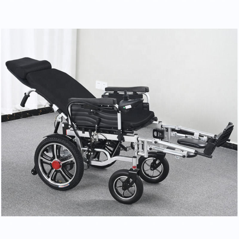Control Remoto de Silla de Ruedas Eléctrica Deshabilitada Ligera Precio Barato Silla de Ruedas Eléctrica Plegable Para Discapacitados de 140 kg