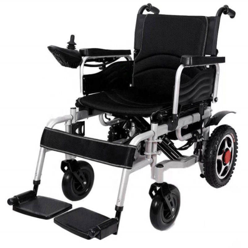New Power Electric silla de ruedas plegable para discapacitados silla de ruedas ligera batería de aluminio silla de ruedas remota 140kg