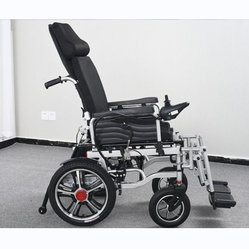 Mejor calidad 140kg silla de ruedas eléctrica nueva silla de ruedas de alta potencia silla de ruedas plegable de aluminio silla de ruedas ligera