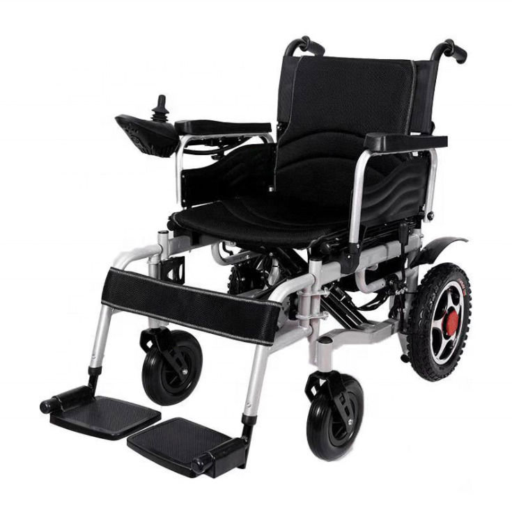Sillón de ruedas eléctrico para discapacitados de peso ligero plegable motorizado de potencia automática silla de ruedas eléctrica para discapacitados de 140 kg