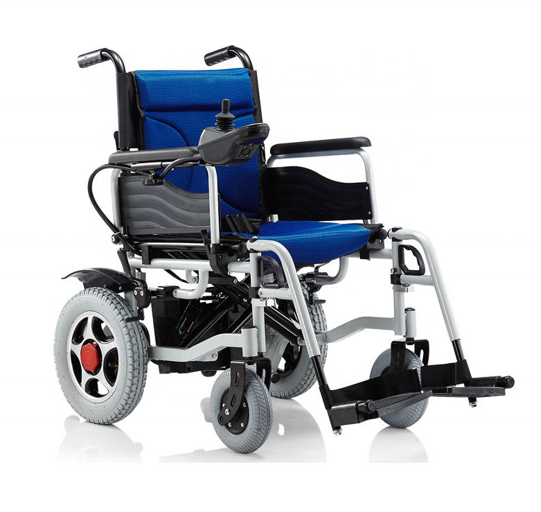 Sillón de ruedas eléctrico para discapacitados de peso ligero plegable motorizado de potencia automática silla de ruedas eléctrica para discapacitados de 140 kg