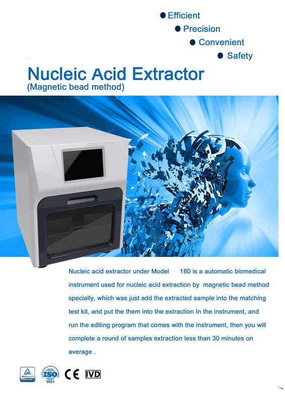 Extractor de laboratorio médico de ácido nucleico extractor de purificación automática de alta calidad para hospital, clínica y laboratorio