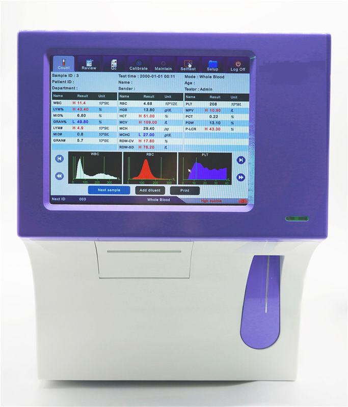 Instrumentos de hematología totalmente automáticos para análisis clínico, analizador de células sanguíneas, Comite Plus, analizador de hematología totalmente automático CMT-800